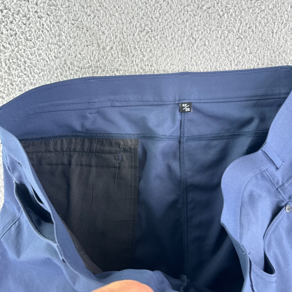 Public Rec Pants Mens 42x28 Navy Dealmaker Performance 5 Pocket Golf Chino - Picture 3 of 12